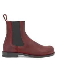 Loewe Luxury Campo Chelsea boot in waxed suede Rust