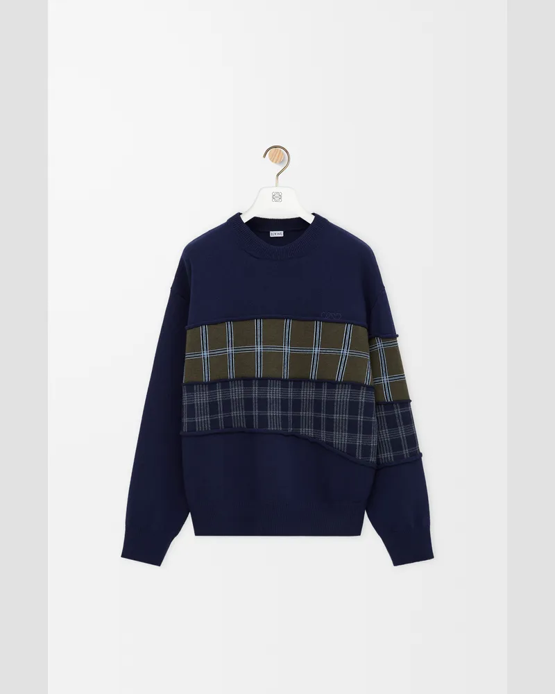 Loewe Sweater In Wool Size Hombre Navy