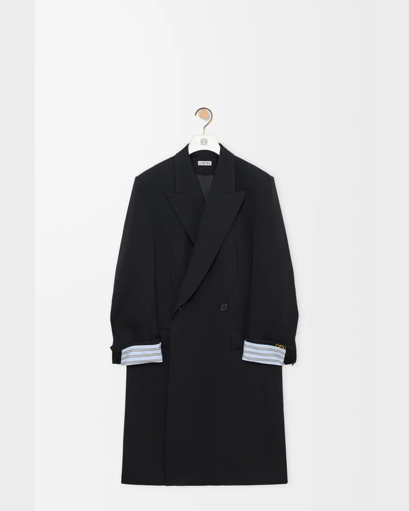 Loewe Coat In Wool Size Mujer Dark