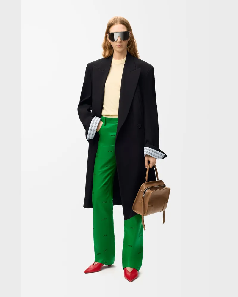 Loewe Coat In Wool Size Mujer Dark
