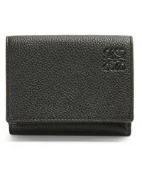 Loewe Luxury Trifold wallet in soft grained calfskin Black