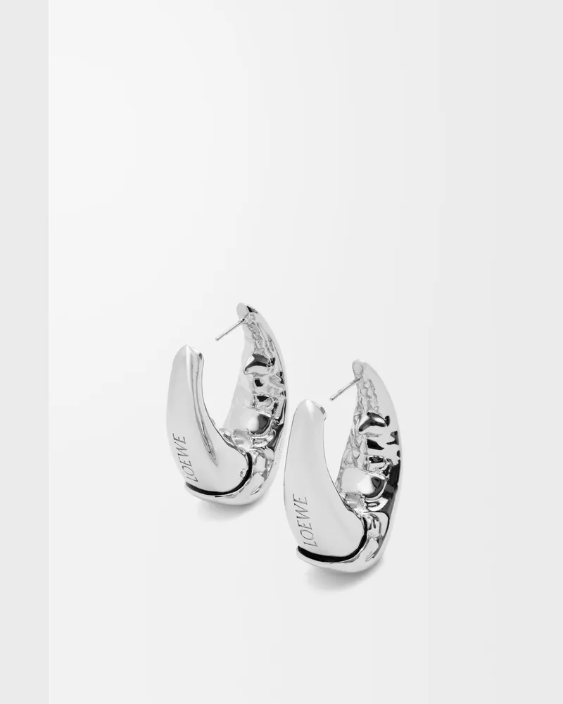 Loewe Claw Earrings Mujer Silver