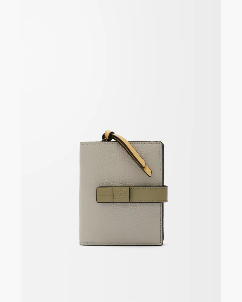 Loewe Compact Zip Wallet In Soft Grained Leather skin Mujer Shell