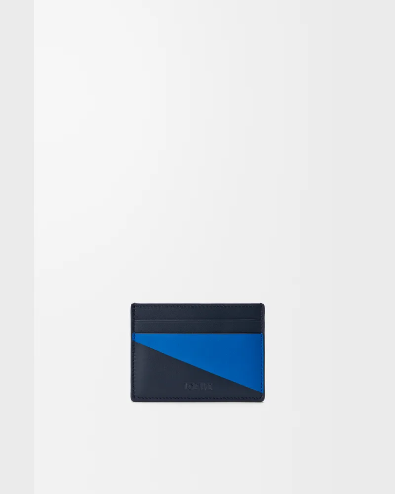 Loewe Flag Plain Cardholder In Leather skin Hombre Deep