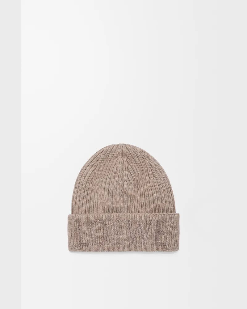 Loewe Loewe Beanie In Wool Mujer Dark