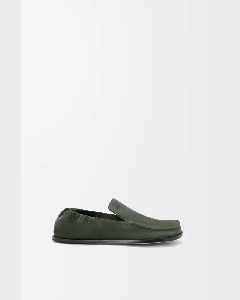 Loewe Flex Loafer In Suede Size Hombre Sage