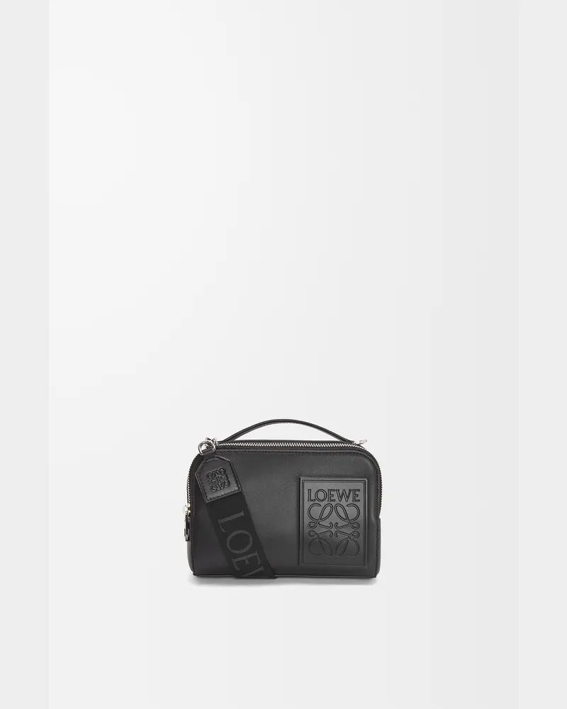 Loewe Mini Crossbody Camera Bag In Satin Leather skin Hombre Black