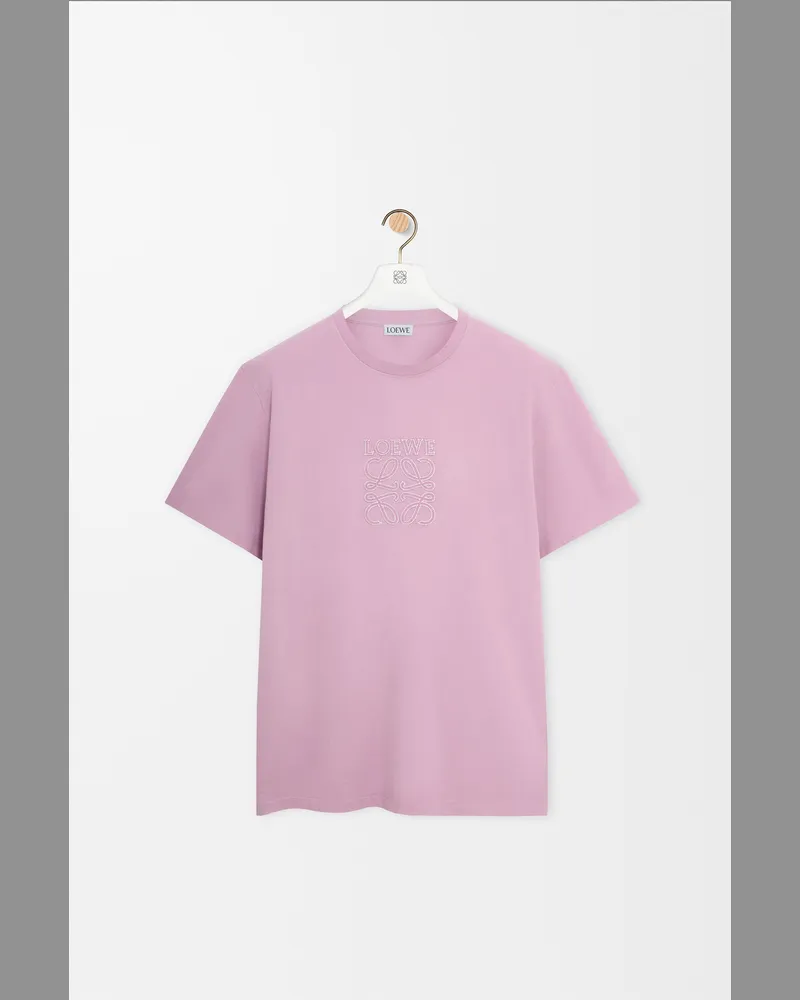 Loewe Relaxed Fit T-shirt In Cotton Size Hombre Lilac
