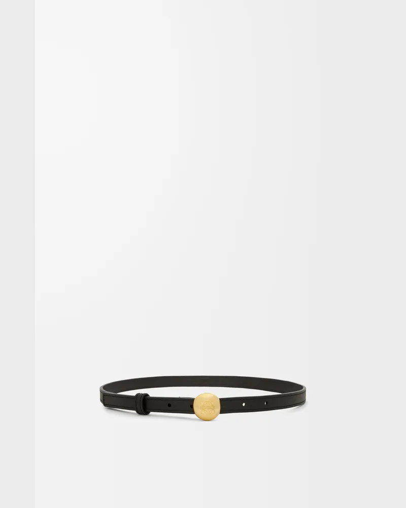 Loewe Pebble Belt In Leather skin Size Mujer Black