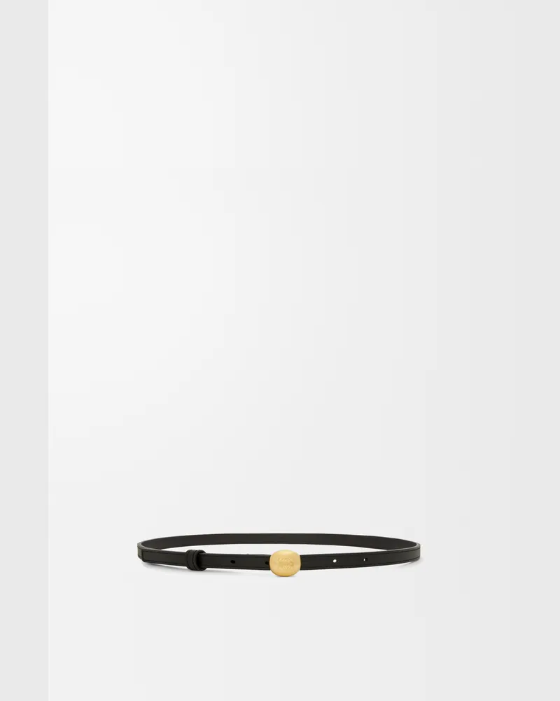Loewe Pebble Belt In Leather skin Size Mujer Black