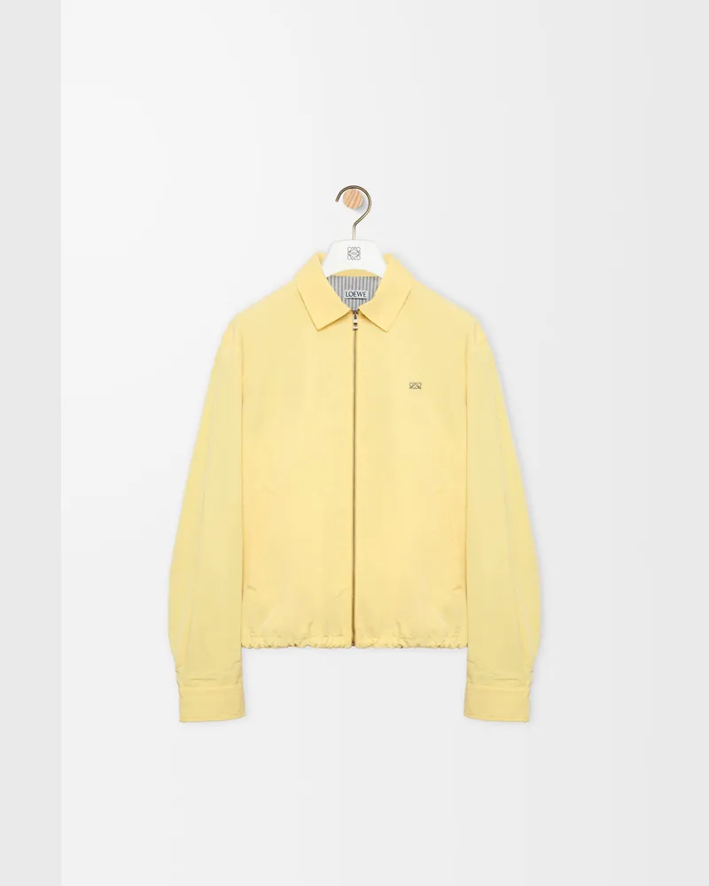 Loewe Zip-up Jacket In Technical Cotton Size Hombre Light