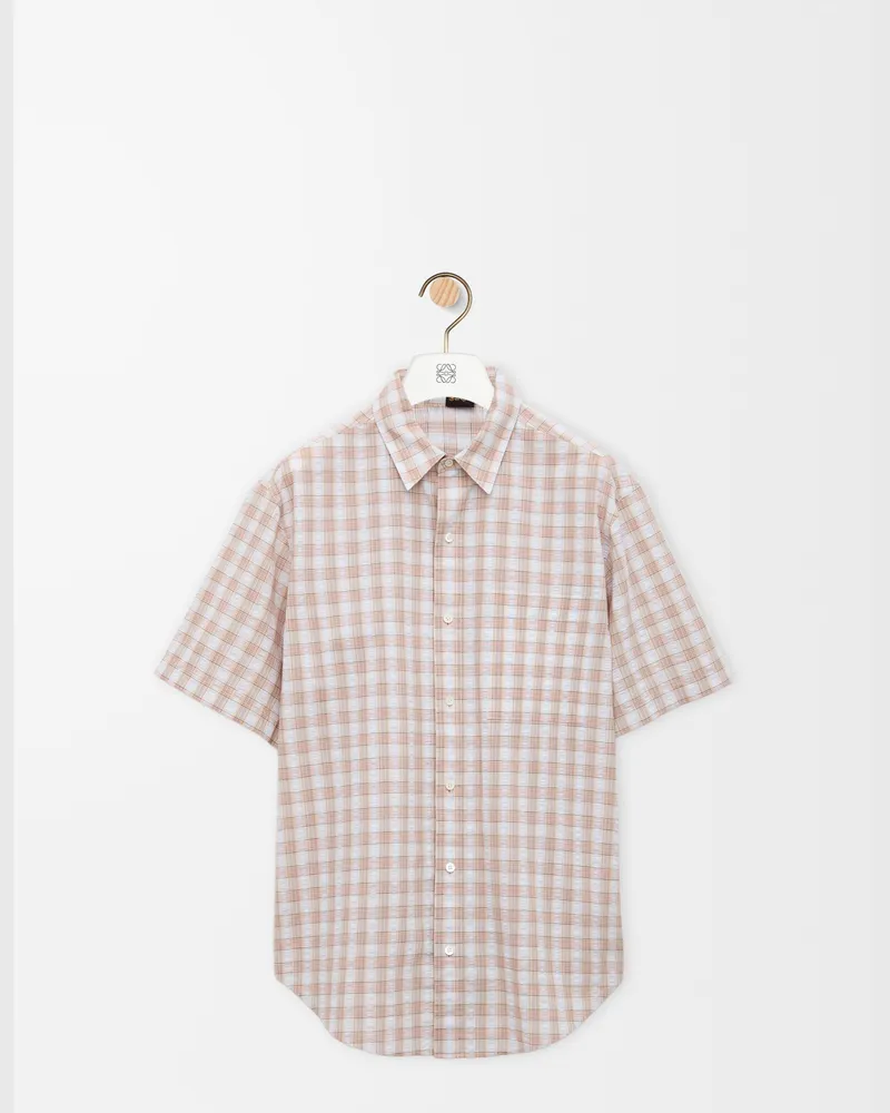 Loewe Short Sleeve Shirt In Cotton Size Hombre Multicolor