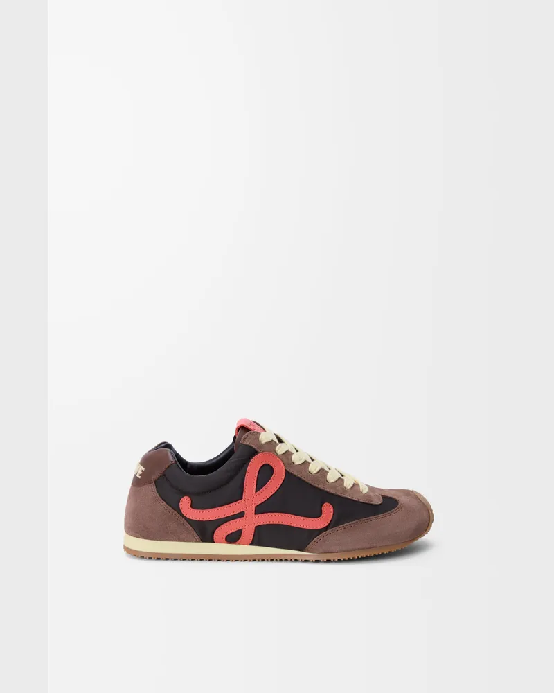 Loewe Ballet Runner 2.0 In Nylon And Leather skin Size Mujer Chocolate