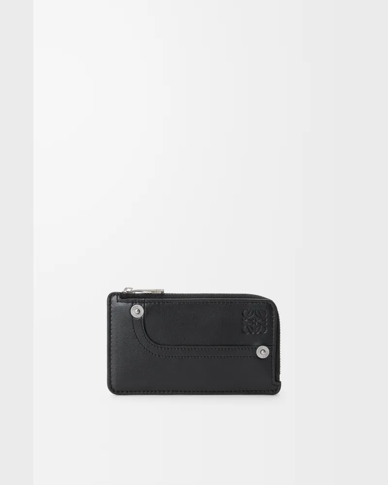 Loewe Panta Coin Cardholder In Shiny Leather skin Mujer Black