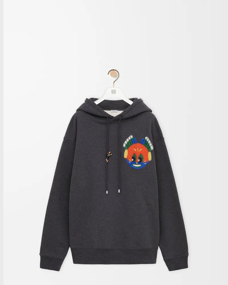 Loewe Hoodie In Cotton Size Hombre Dark