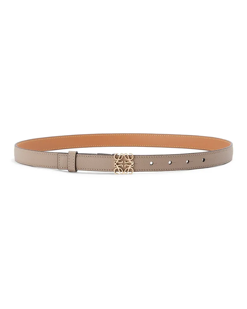 Loewe Luxury Anagram Belt In Pebble Grain Calfskin Sand