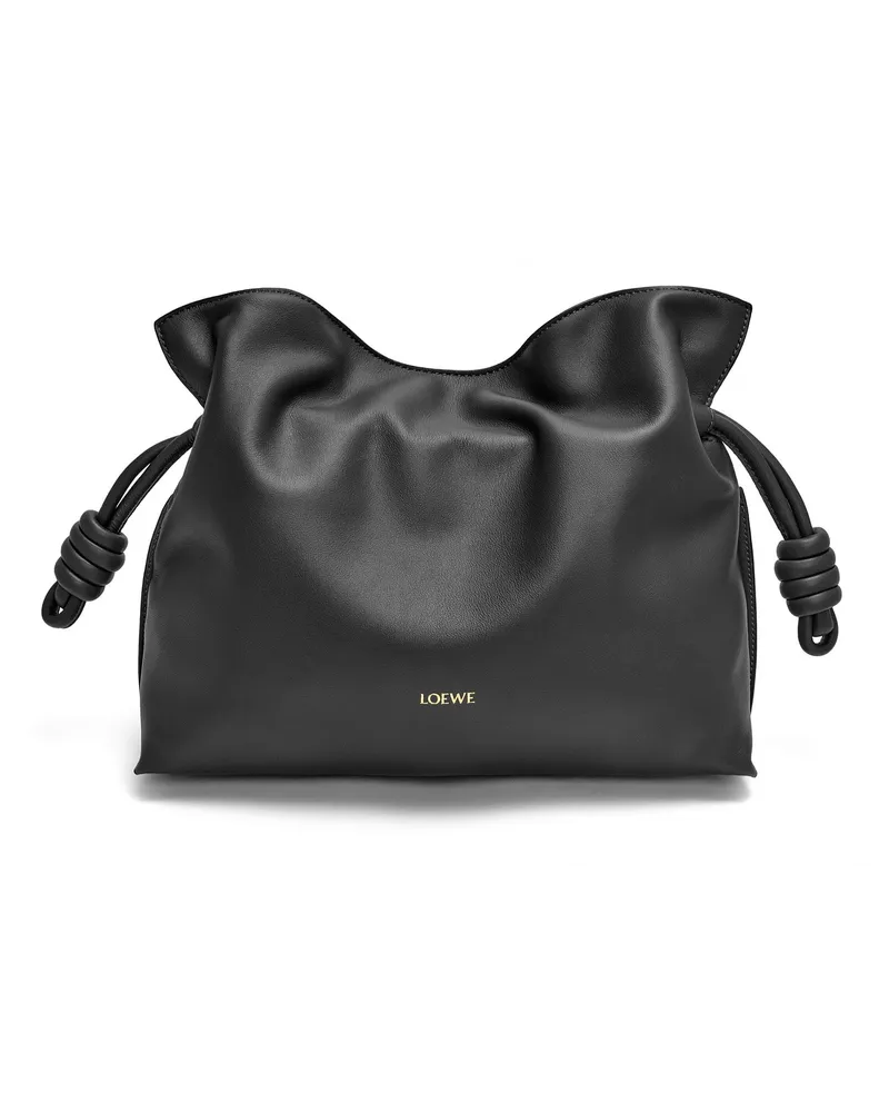 Loewe Luxury Medium Flamenco clutch in nappa calfskin Black