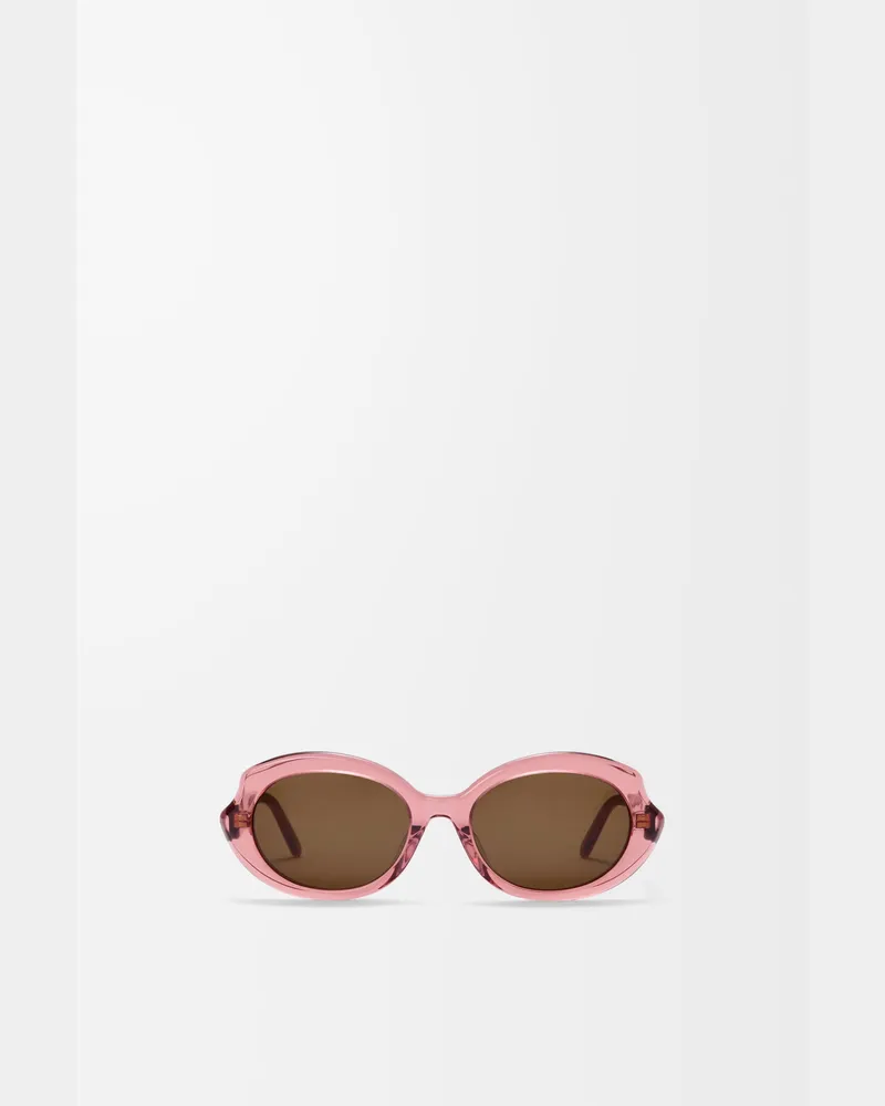 Loewe Mini Oval Slim Sunglasses Mujer Transparent
