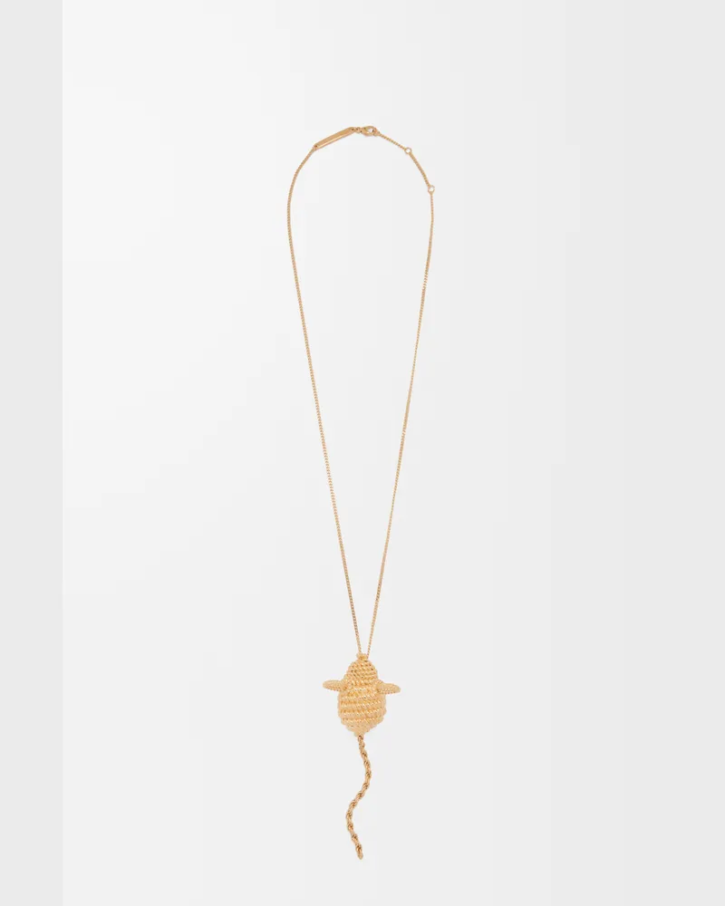 Loewe Mouse Necklace Mujer Gold