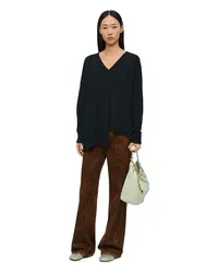 Loewe Luxury Asymmetric sweater in cashmere Black