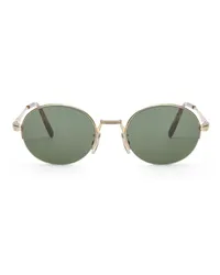 Loewe Luxury Groove Oval sunglasses Green