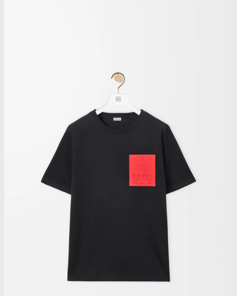 Loewe Relaxed Fit T-shirt In Cotton Size Hombre Black