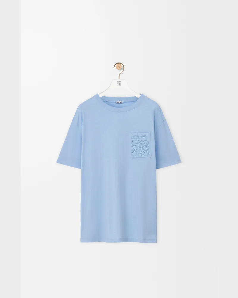 Loewe Relaxed Fit T-shirt In Cotton Size Hombre Sky