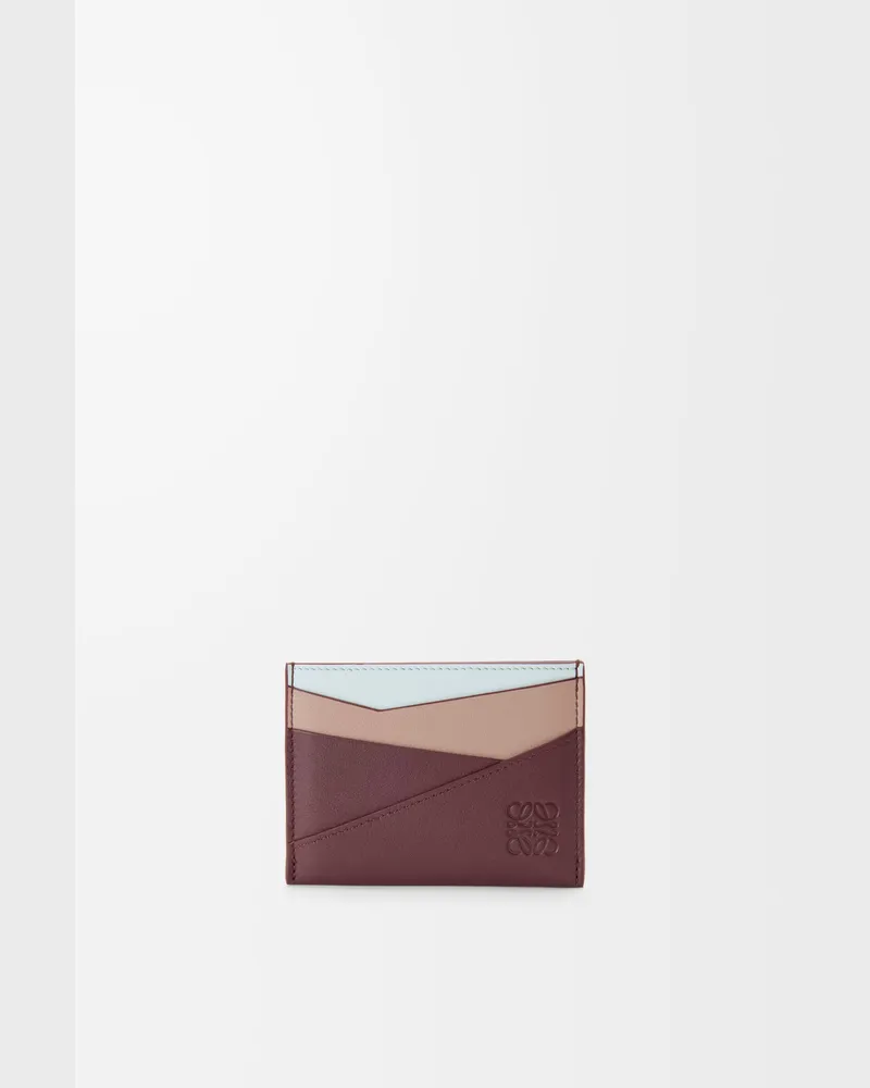 Loewe Puzzle Plain Cardholder In Leather skin Mujer Frozen