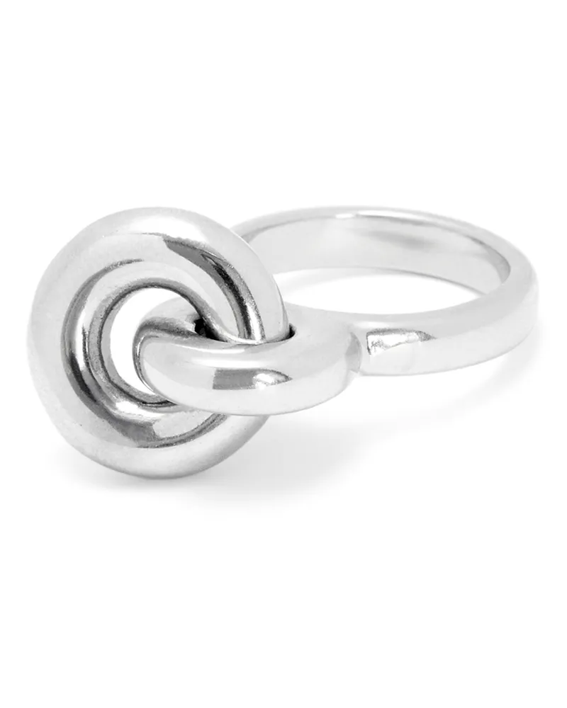 Loewe Luxury Donut Link Ring In Sterling Silver