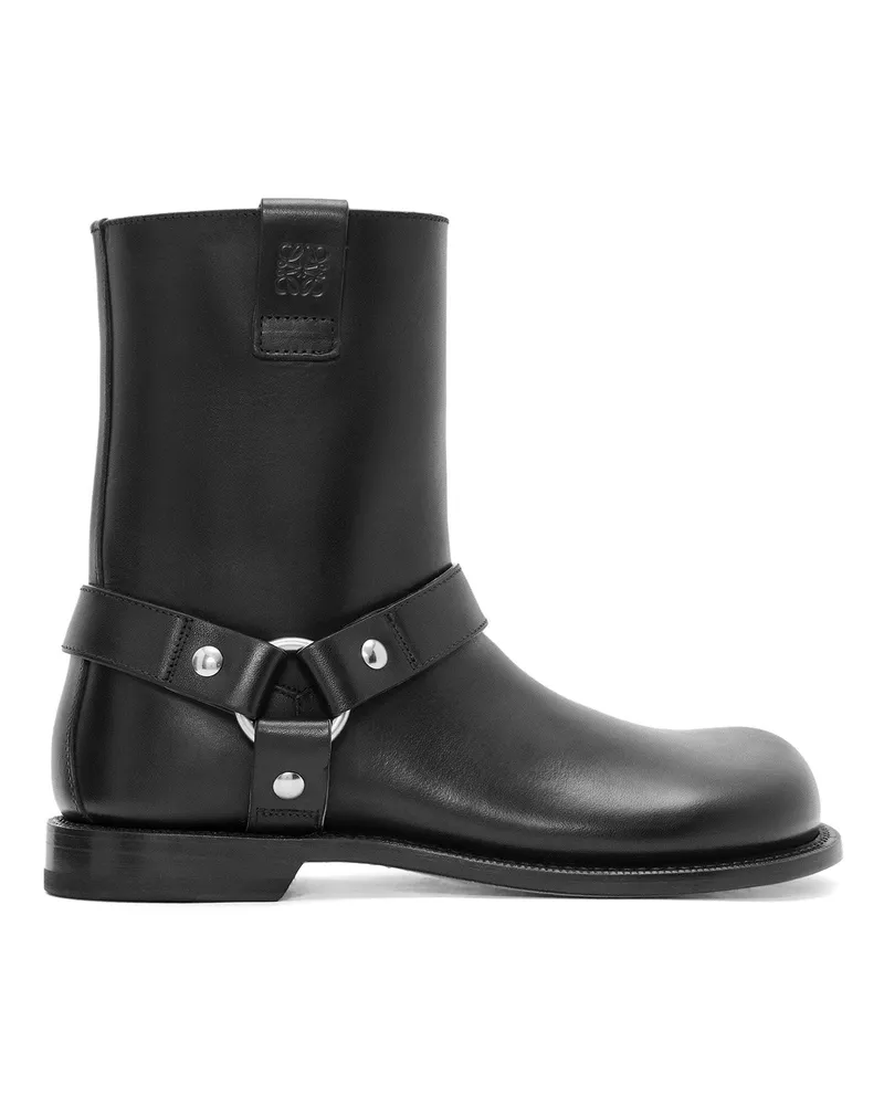 Loewe Luxury Campo Biker boot in calfskin Black