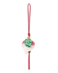 Loewe Luxury Radish charm in beaded felt Crimson