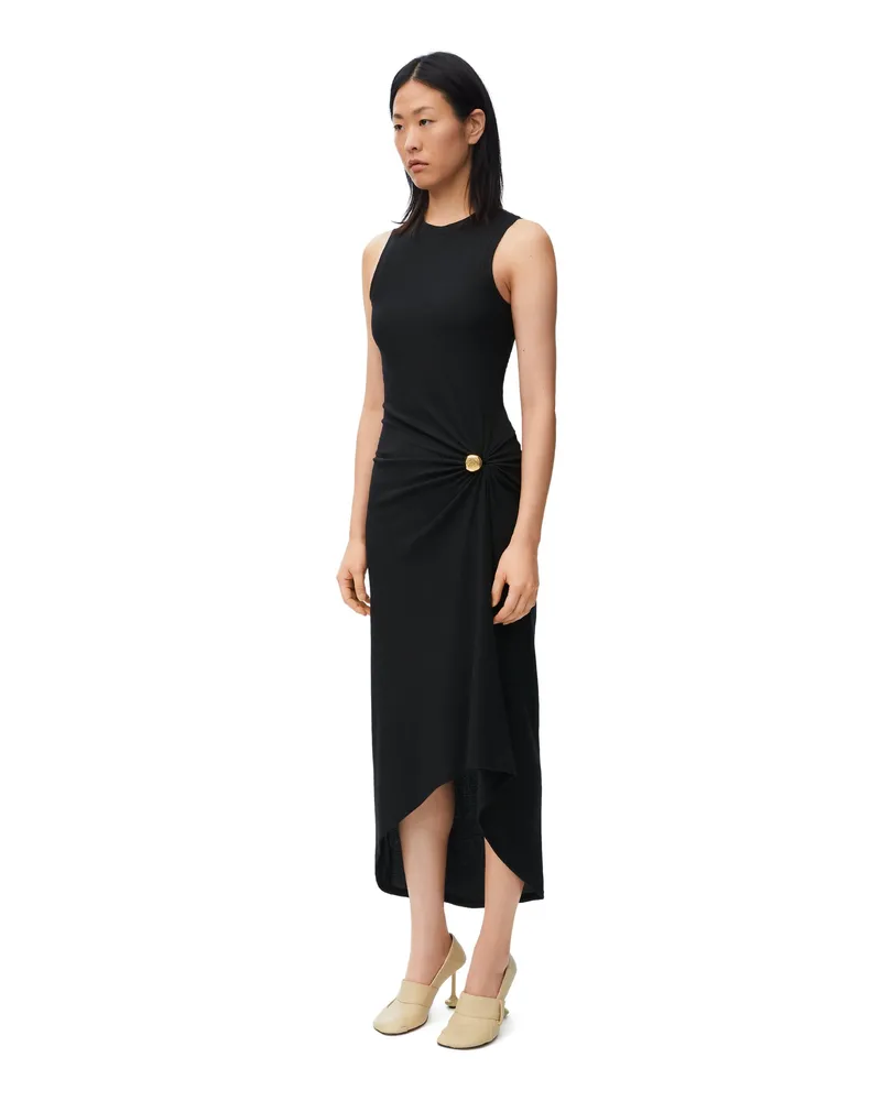 Loewe Luxury Pebble dress in cotton Black