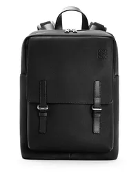 Loewe Luxury Military backpack in soft grained calfskin Black