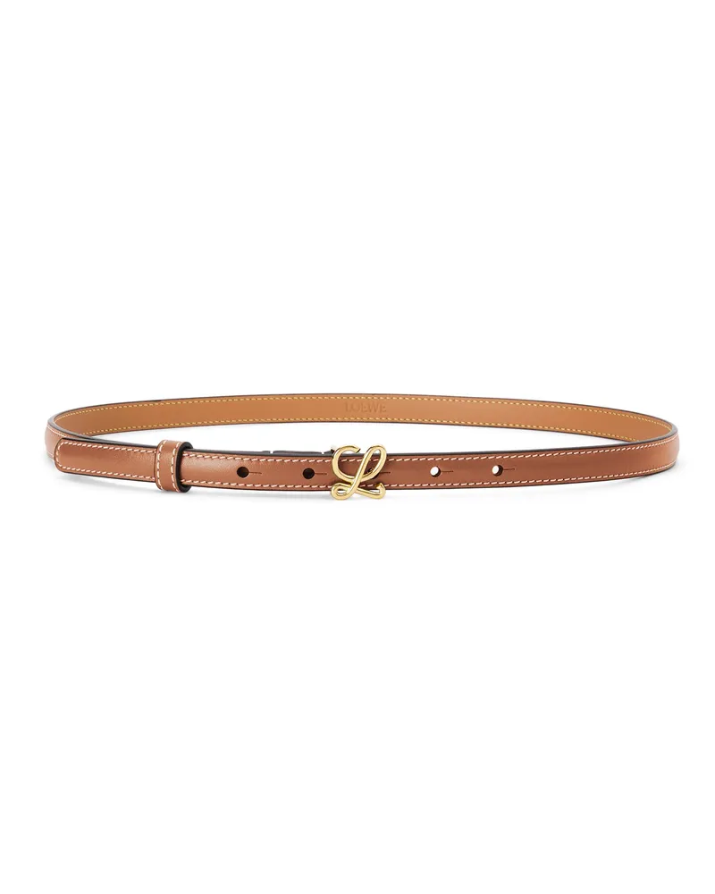 Loewe Luxury Belt in smooth calfskin Tan