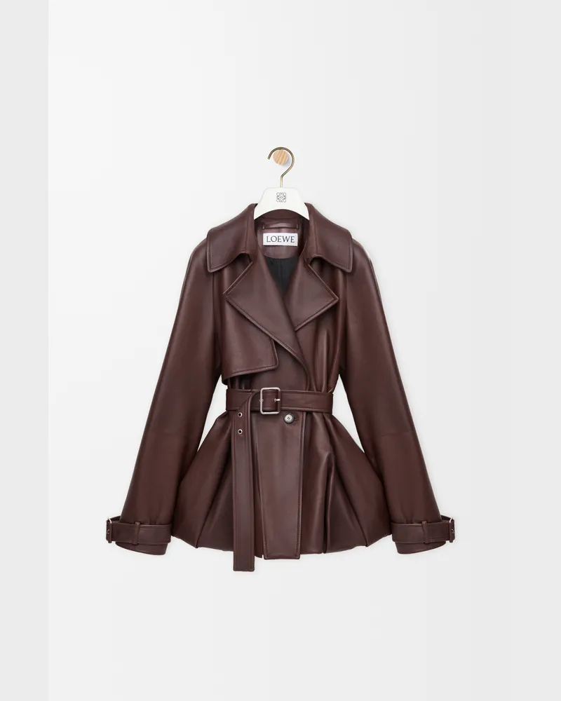 Loewe Jacket In Nappa Lambskin Size Mujer Brown