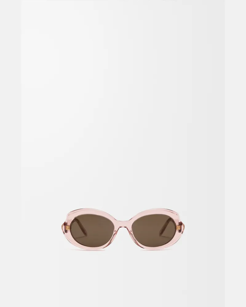 Loewe Mini Oval Slim Sunglasses Mujer Transparent