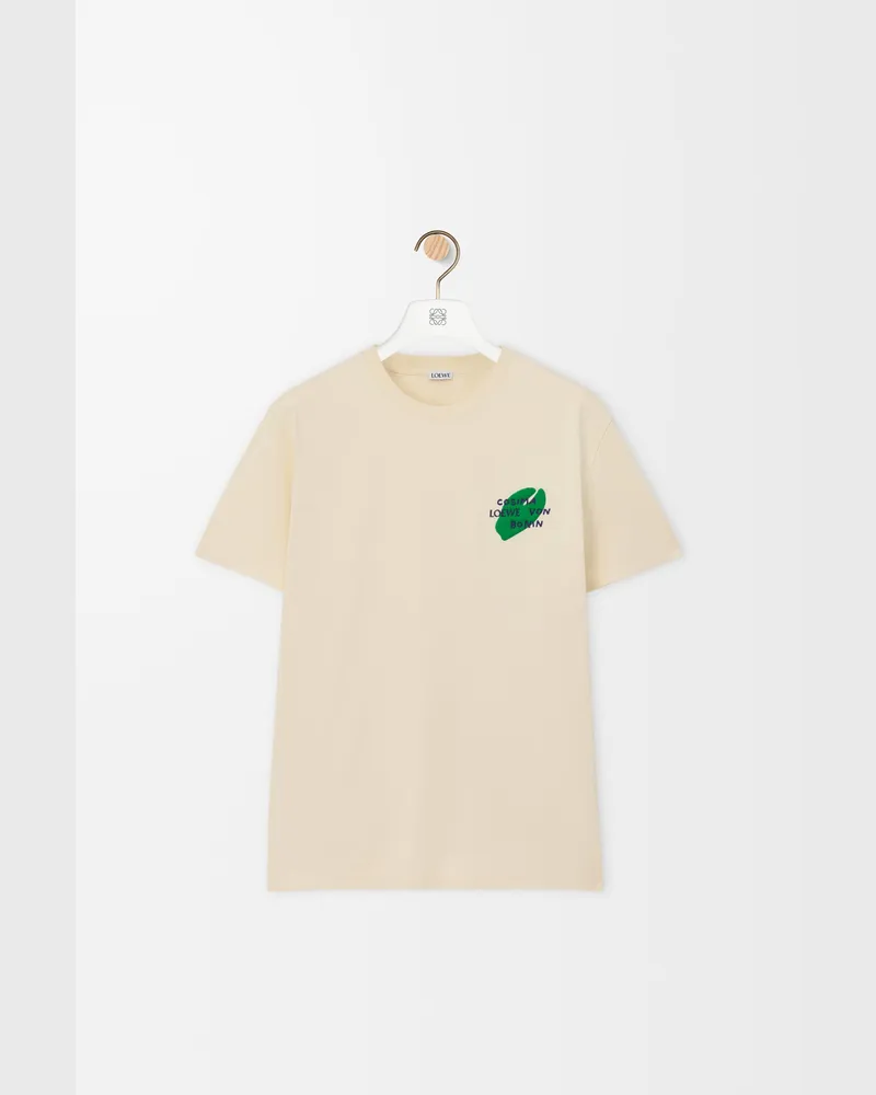 Loewe Relaxed Fit T-shirt In Cotton Size Hombre Ecru