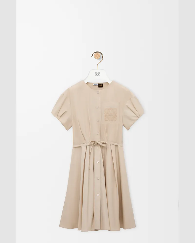 Loewe Shirt Dress In Cotton Size Mujer Light