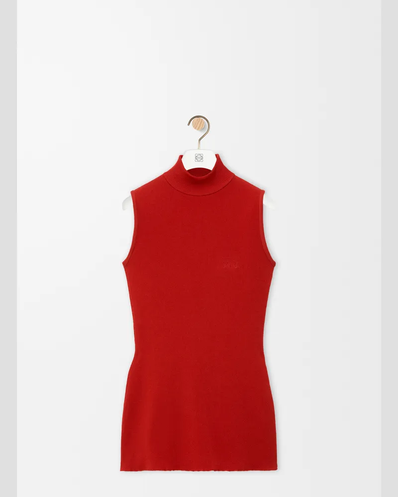 Loewe Sleeveless Top In Viscose Blend Size Mujer Red