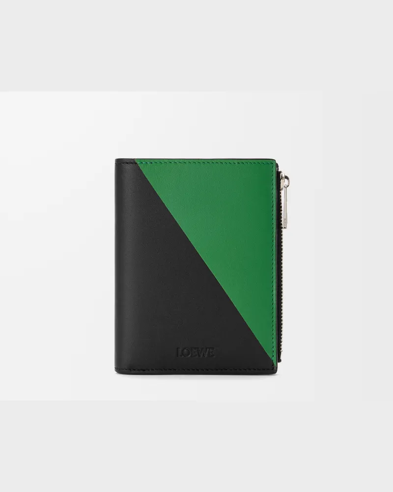 Loewe Flag Slim Compact Wallet In Leather skin Hombre Black