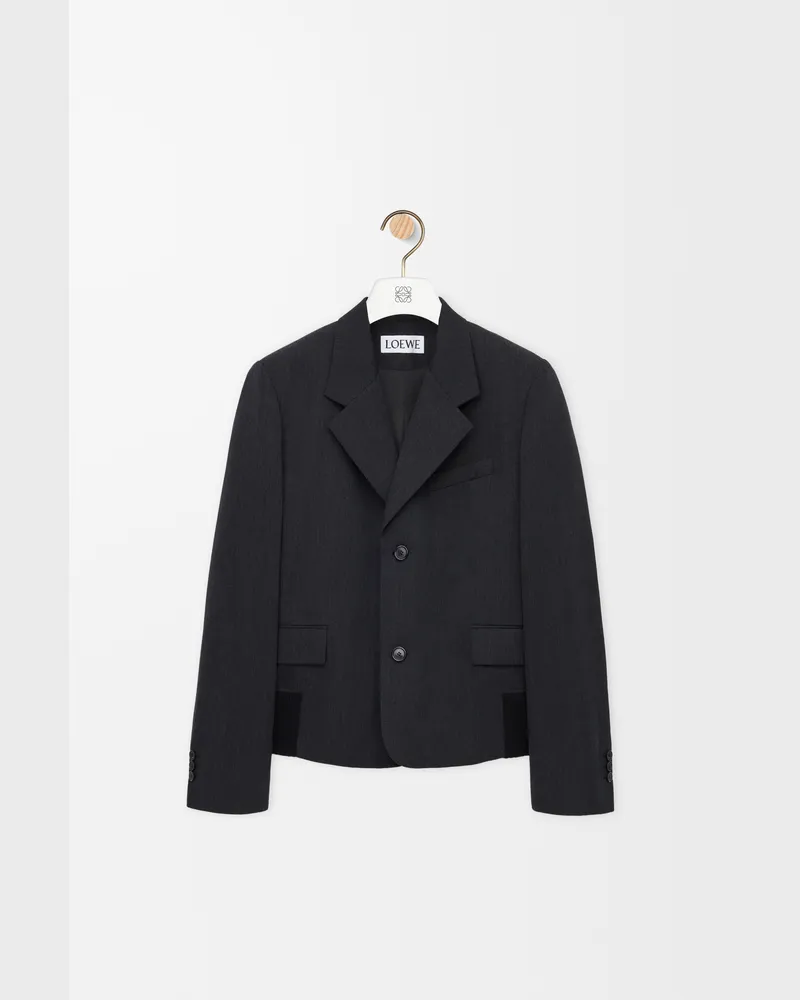 Loewe Jacket In Wool Size Hombre Grey