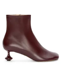 Loewe Luxury Toy ankle bootie in nappa lambskin Burgundy