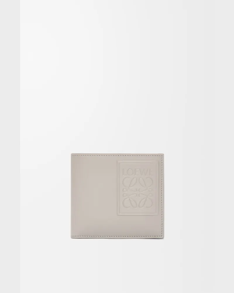Loewe Bifold Wallet In Satin Leather skin Hombre Shell