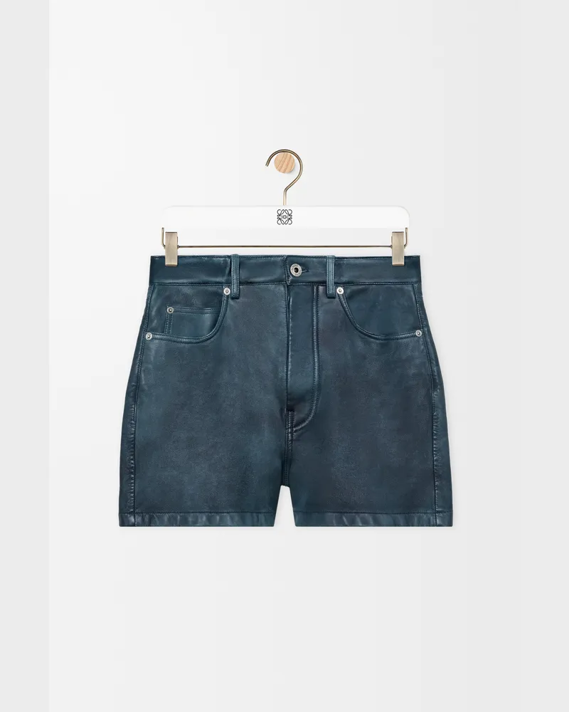 Loewe Shorts In Nappa Lambskin Size Hombre Dark