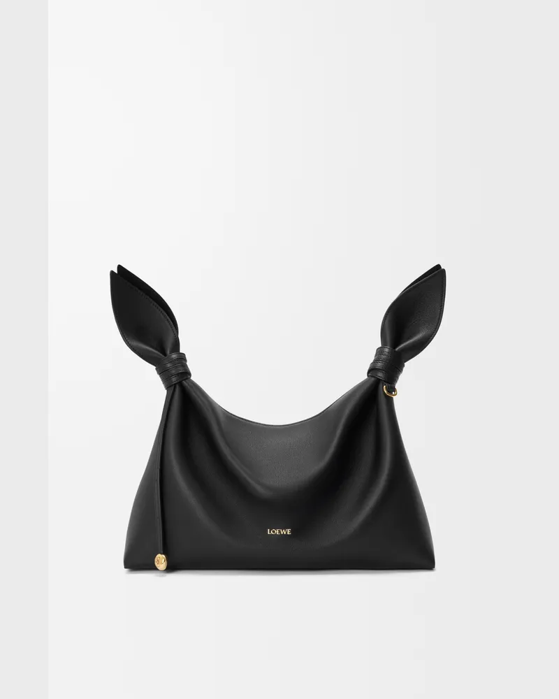 Loewe Medium Scarf Bag In Leather skin Mujer Black