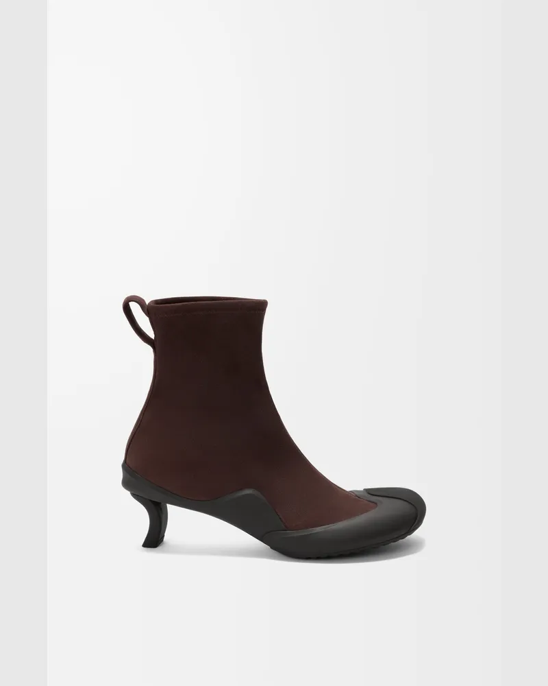 Loewe Dive Bootie In Stretch Suede Size Mujer Dark