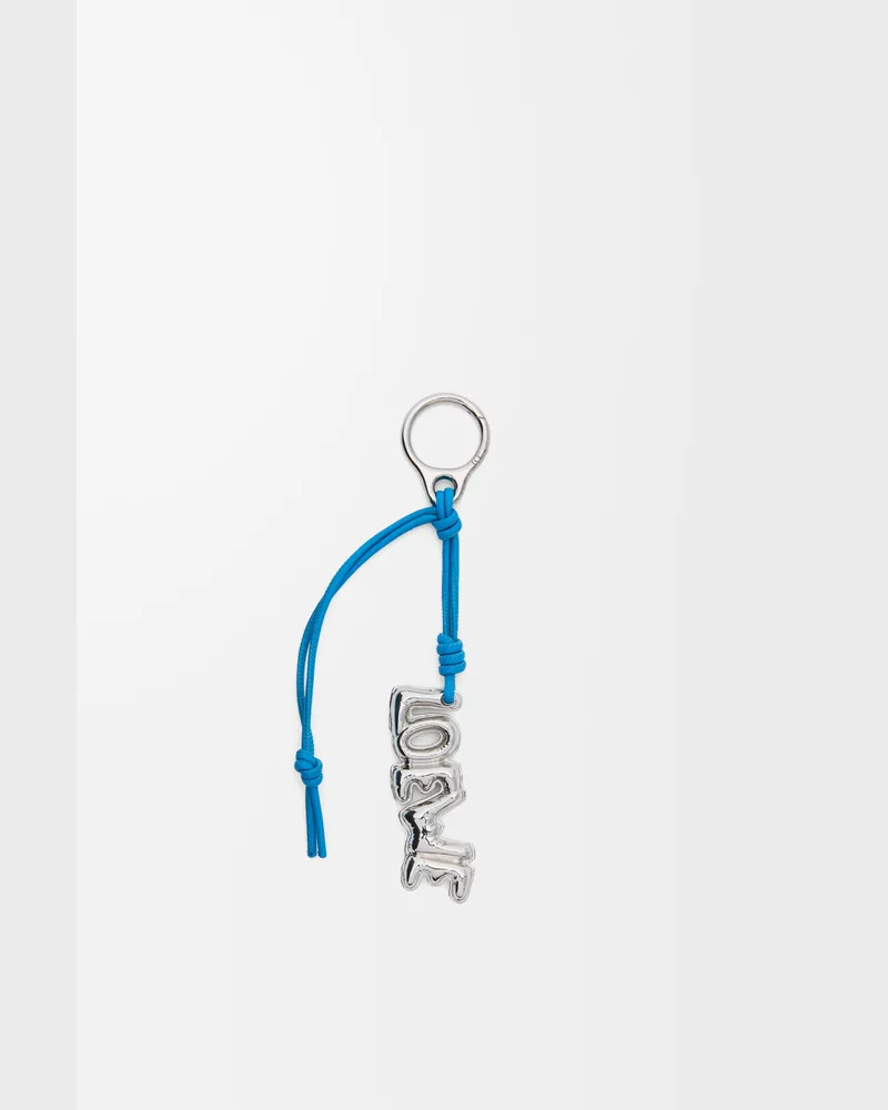 Loewe Blown Inflated Loewe Charm In Brass Mujer Silver