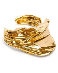 Loewe Luxury Pleated Fan cuff in sterling silver Gold