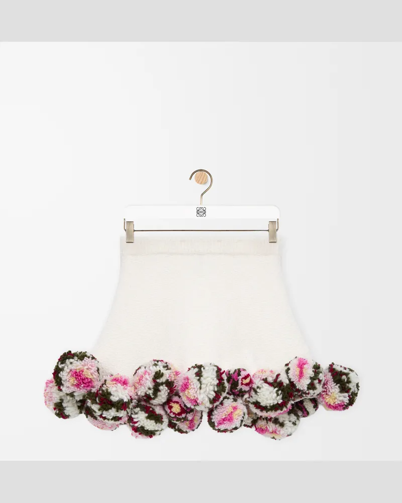 Loewe Skirt In Cotton Blend Size Mujer White