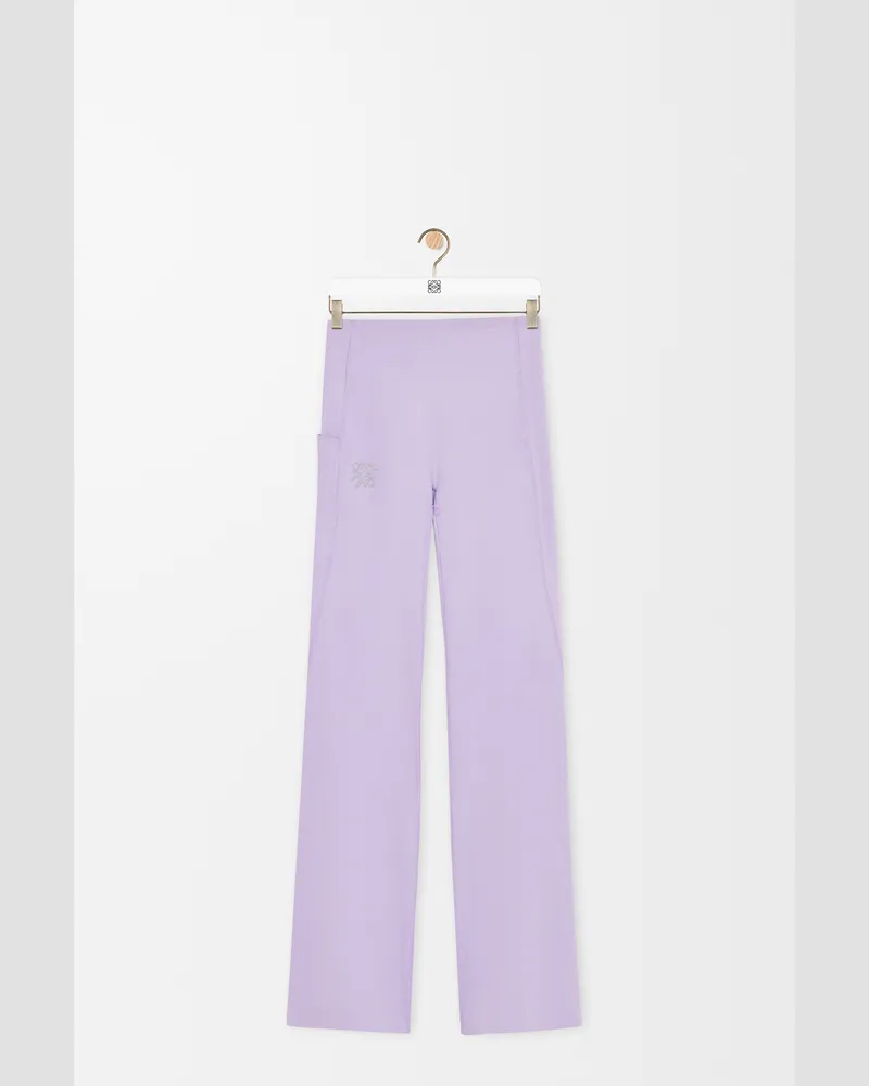 Loewe Soft Bootleg Pants In Technical Jersey Size Mujer Lilac